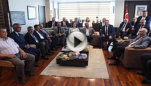 AHİLİK HAFTASI KAPSAMINDA İLK ZİYARET BAŞKAN GÖKHAN'A