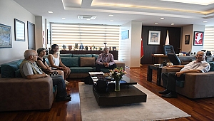 BAŞKAN GÖKHAN KONUKLARINI AĞIRLADI