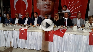 ÇANAKKALELİ CHP'LİLER YEMEKTE BULUŞTU
