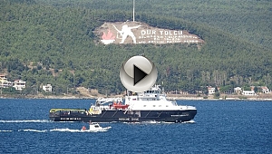 RUS RÖMORKÖRÜ ÇANAKKALE BOĞAZI'NDAN GEÇTİ