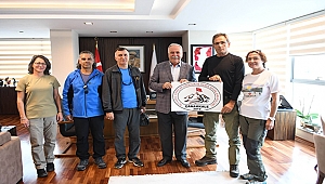 BAŞKAN GÖKHAN KONUKLARINI AĞIRLADI