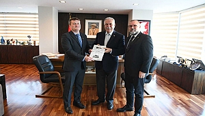 BELARUS BAŞKONSOLOSU SHVED'DEN BAŞKAN GÖKHAN'A ZİYARET