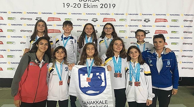 BELEDİYESPOR YÜZMEDE YİNE FARK YARATTI