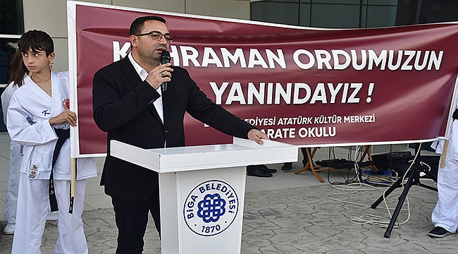 BİGA BELEDİYESİ'NİN KÜÇÜK SPORCULARINDAN ÖRNEK DAVRANIŞ