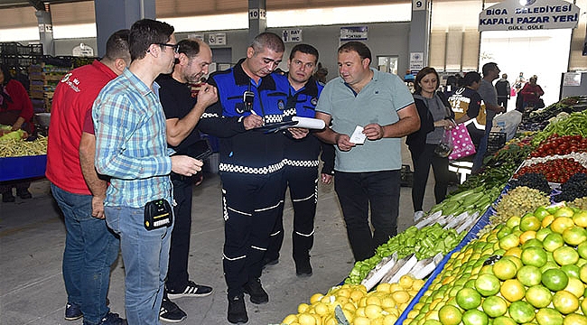 BİGA'DA PAZAR ESNAFI İÇİN MOBİL TAHSİLAT HİZMETİ