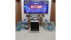 BİGA'DA SAHTE İÇKİ OPERASYONU YAPILDI