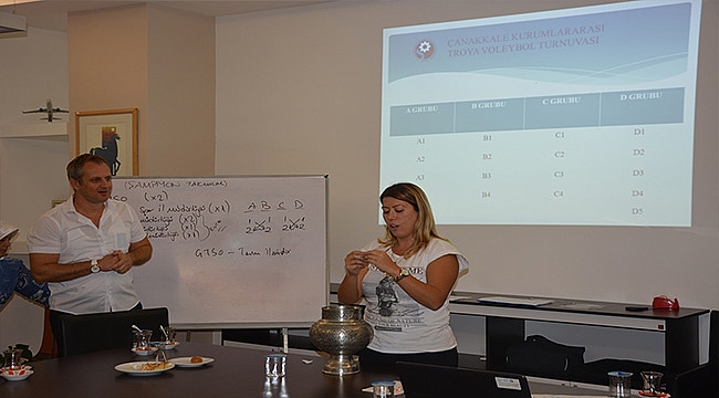 ÇTSO KURUMLARARASI TROYA KARMA VOLEYBOL TURNUVASI STATÜ VE FİKSTÜR TOPLANTISI YAPILDI