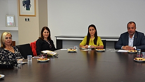 ÇTSO YÖNETİM KURULU ÇANAKKALE İL KADIN GİRİŞİMCİLER KURULU ÜYELERİ İLE BİRARAYA GELDİ