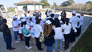 EKO OKUL TİMİ BİGA BELEDİYESİ ATIKSU ARITMA TESİSİNİ İNCELEDİ