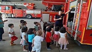 MİNİK ÖĞRENCİLERDEN İTFAİYE HAFTASI ZİYARETİ