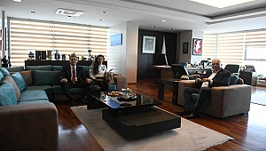 ŞEKERBANK ŞUBE MÜDÜRÜ KIRLI'DAN BAŞKAN GÖKHAN'A ZİYARET