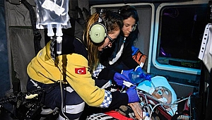 ASKERİ HELİKOPTER YARDIMINA KOŞTU