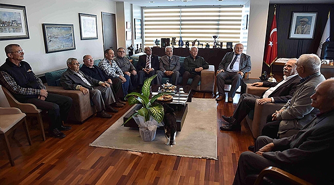 BAŞKAN GÖKHAN, KONUKLARINI AĞIRLADI