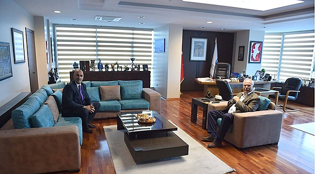 BAŞKAN GÖKHAN KONUKLARINI AĞIRLADI