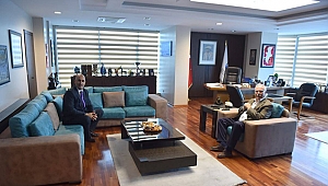 BAŞKAN GÖKHAN KONUKLARINI AĞIRLADI