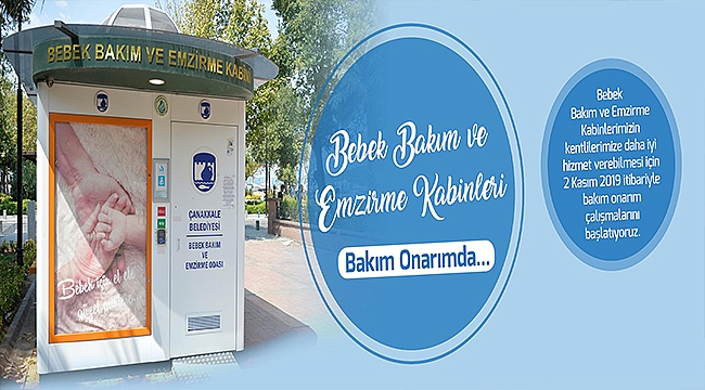 BEBEK BAKIM VE EMZİRME KABİNLERİ BAKIM ONARIMDAN GEÇECEK