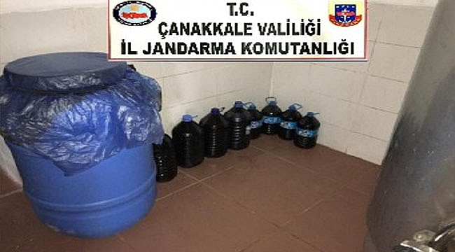 ÇANAKKALE'DE 1.275 LİTRE KAÇAK İÇKİ ELE GEÇİRİLDİ!