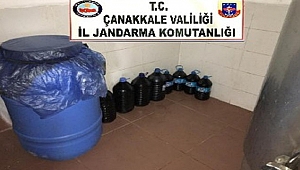 ÇANAKKALE'DE 1.275 LİTRE KAÇAK İÇKİ ELE GEÇİRİLDİ!