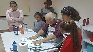 ÇOCUK KÜLTÜR EVİ RESSAM ÖZDEMİR YEMENİCİOĞLU'NU KONUK ETTİ