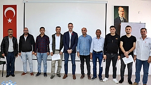 EĞİTİM SERTİFİKALARINI ALDILAR