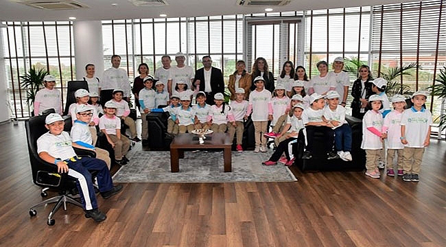 EKO OKUL TİMİNDEN BAŞKAN ERDOĞAN'A ANLAMLI ZİYARET