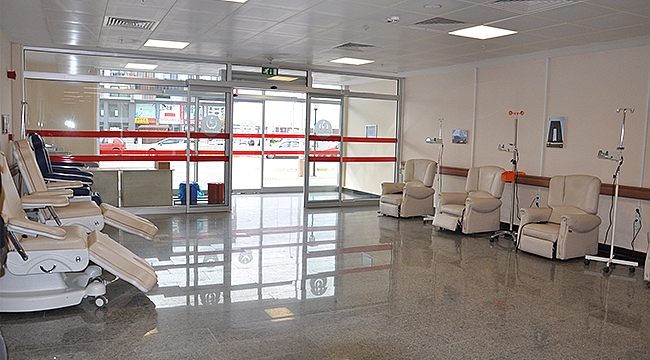 KEMOTERAPİ ÜNİTESİ KOLTUK KAPASİTESİ ARTTIRILDI