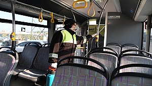 KENT İÇİ TOPLU TAŞIMA ARAÇLARINDA İLAÇLAMA ÇALIŞMALARI DEVAM EDİYOR