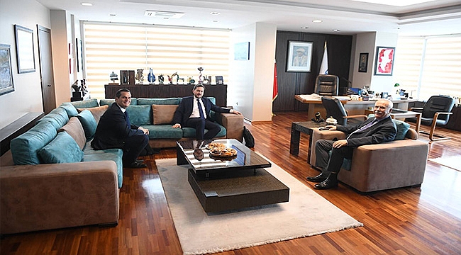 SUEZ FİRMASI YETKİLİLERİNDEN BAŞKAN GÖKHAN'A ZİYARET