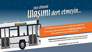 VİZE SINAVLARINA ÇALIŞAN ÖĞRENCİLER İÇİN ULAŞIMDA EK SEFERLER DÜZENLENECEK