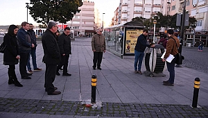 BAŞKAN GÖKHAN İSKELE MEYDANI VE CUMHURİYET BULVARI'NDA İNCELEMELERDE BULUNDU