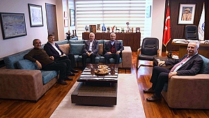 BAŞKAN GÖKHAN KONUKLARINI AĞIRLADI