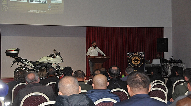 ÇAN BELEDİYESİ GÜVENLİ SÜRÜŞ EĞİTİMİ DÜZENLEDİ