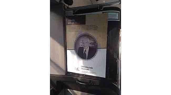 "ÇANAKKALE'NİN EVLATLARI" TOPLU TAŞIMA ARAÇLARINDA