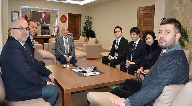 JAPONYA MEİKAİ ÜNİVERSİTESİ'NDEN ÇOMÜ REKTÖRÜ PROF. DR. SEDAT MURAT'A ZİYARET