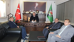 METEOROLOJİ GENEL MÜDÜRLÜĞÜ İZMİR 2. BÖLGE METEOROLOJİ MÜDÜRÜ DR. MEHMET LATİF GÜLTEKİN BAŞKAN KAYA'YI ZİYARET ETTİ