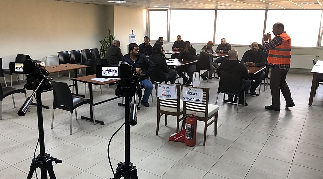MOTORLU KARA TAŞITLARI MESLEKİ YETERLİLİK SINAVLARI YAPILDI