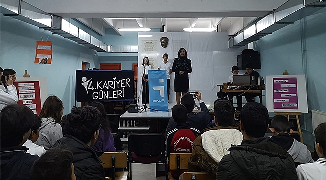 ORTAOKUL ÖĞRENCİLERİ, MESLEK SEÇİMİ HAKKINDA BİLİNÇLENDİLER