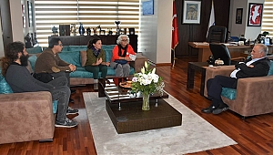 BAŞKAN GÖKHAN KONUKLARINI AĞIRLADI