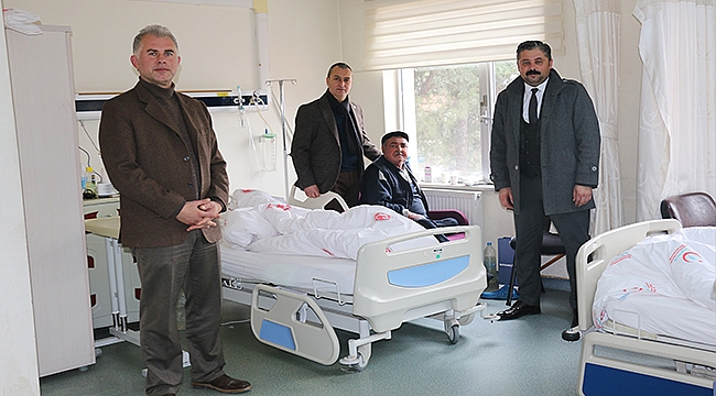 BAŞKAN UYGUN'DAN HASTALARA MORAL ZİYARETİ