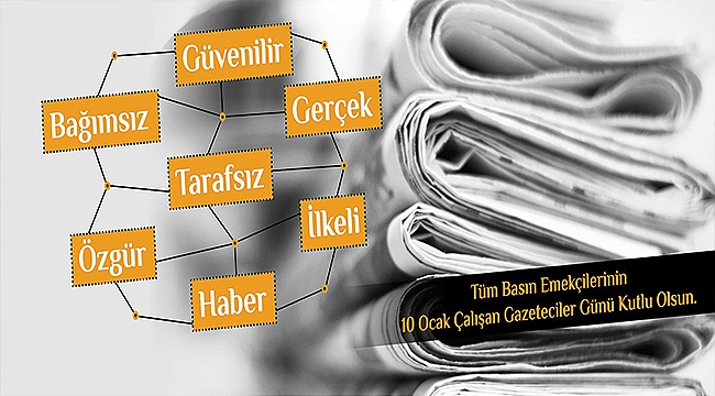 BELEDİYE BAŞKANI ÜLGÜR GÖKHAN'IN 10 OCAK ÇALIŞAN GAZETECİLER GÜNÜ MESAJI