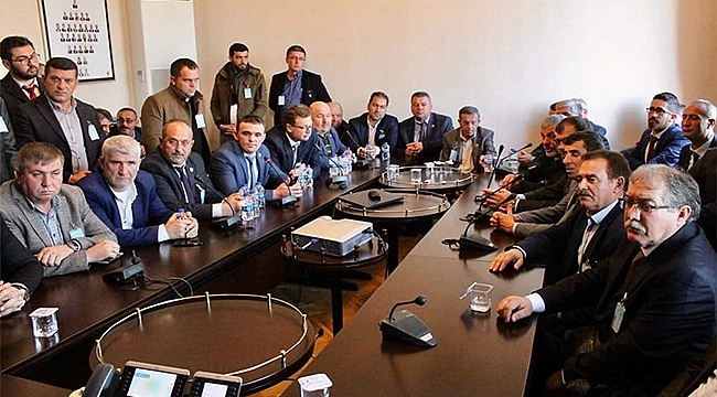 BİGA MUHTARLARI TURAN VE İSKENDEROĞLU'NUN MİSAFİRİ