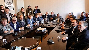 BİGA MUHTARLARI TURAN VE İSKENDEROĞLU'NUN MİSAFİRİ