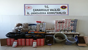 LAPSEKİ'DE KAÇAK TÜTÜN OPERASYONU!