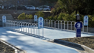 TERZİOĞLU YERLEŞKESİNDE YENİ BİSİKLET PARK ALANI OLUŞTURULDU