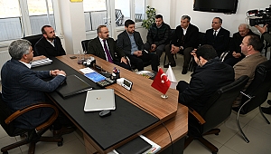 TURAN, BİGA ESNAF VE SANATLARLAR ODASI'NDA ZİYARET ETTİ