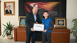 13 YAŞINDAKİ ÖĞRENCİYE TEŞEKKÜR BELGESİ