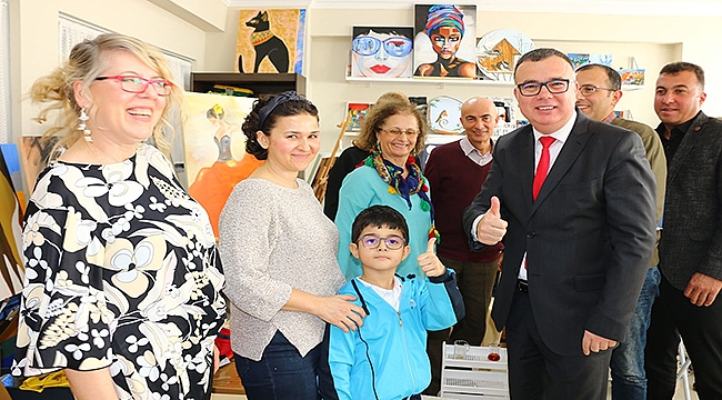 BAŞKAN ARSLAN'DAN SANAT ATÖYESİNE ZİYARET