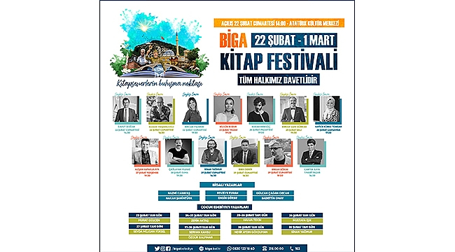 BİGA KİTAP FESTİVALİ KAPILARINI AÇIYOR