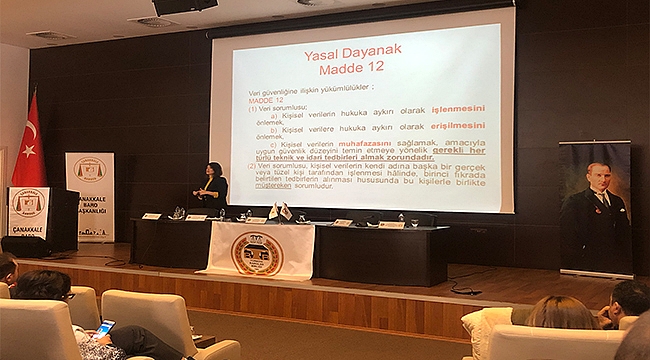 ÇANAKKALE TİCARET VE SANAYİ ODASI'NDA KİŞİSEL VERİLERİN KORUNMASI KANUNU HAKKINDA BİLGİLENDİRME EĞİTİMİ YAPILDI