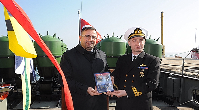 KARABİGA'DA, NUSRET MAYIN GEMİSİ ZİYARETE AÇILDI